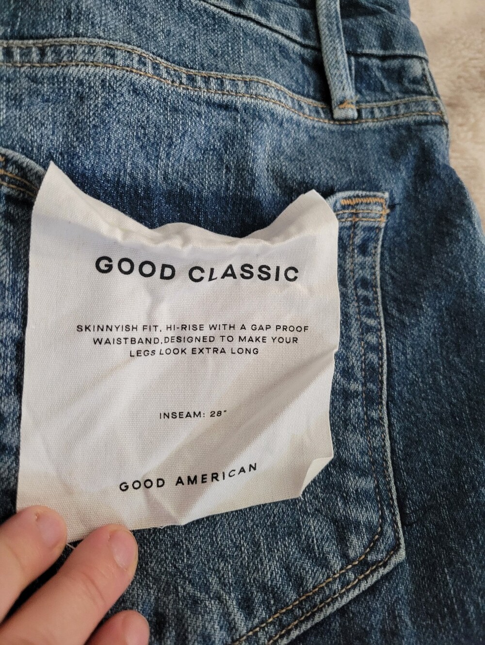 GOOD CLASSIC HIGH WAIST STRAIGHT LEG sz 12
